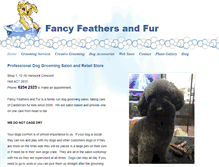 Tablet Screenshot of fancyfeathersandfur.com.au